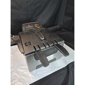 Presto® 5 Qt. Stainless Steel Dual Basket ProFry® Immersion Element Deep Fryer